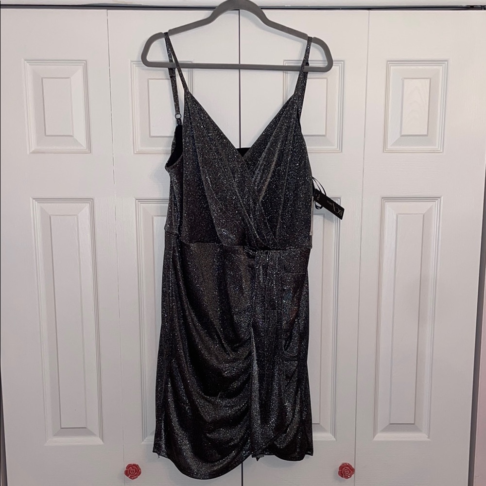 Black Sparkly Sleeveless Dress